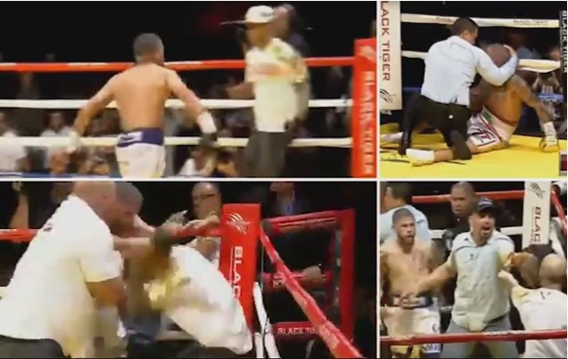 Petinju Puerto Rico Menang KO .... lalu Duel dengan Pelatih Lawan